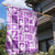 Hawaii Christmas Retro Patchwork Garden Flag Violet LT7 - Polynesian Pride