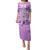 Hawaii Christmas Retro Patchwork Puletasi Violet LT7 Long Dress Violet - Polynesian Pride