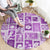 Hawaii Christmas Retro Patchwork Round Carpet Violet LT7 - Polynesian Pride