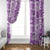 Hawaii Christmas Retro Patchwork Window Curtain Violet LT7 - Polynesian Pride