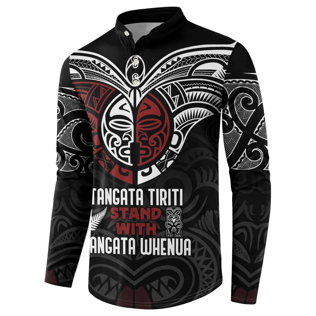Maori Hongi Toitu Te Tiriti Button Sweatshirt Tangata Tiriti Stand With Tangata Whenua LT7 - Polynesian Pride