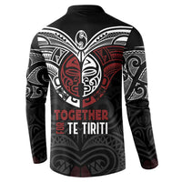 Maori Hongi Toitu Te Tiriti Button Sweatshirt Tangata Tiriti Stand With Tangata Whenua LT7 - Polynesian Pride