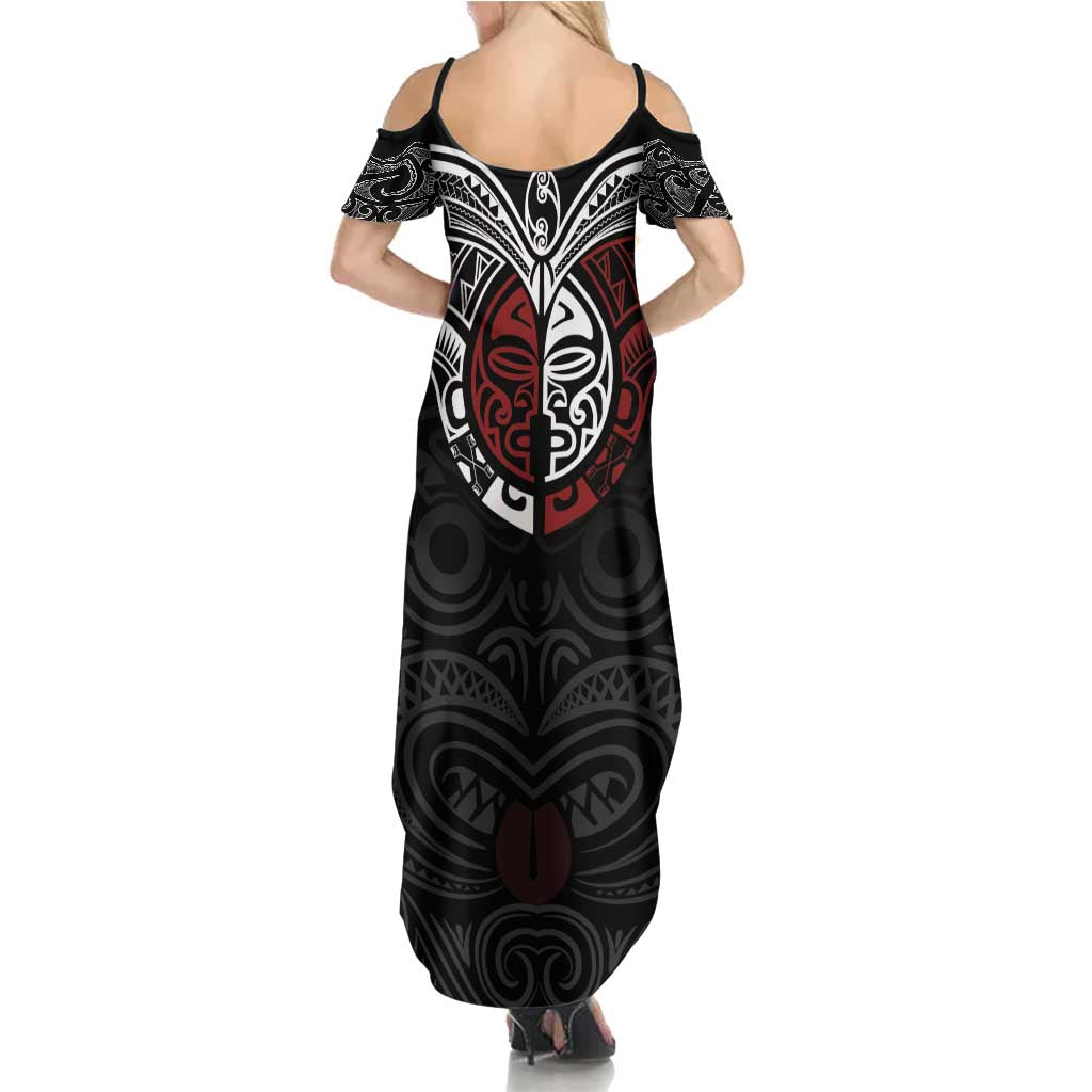 Maori Hongi Toitu Te Tiriti Summer Maxi Dress Tangata Tiriti Stand With Tangata Whenua LT7 - Polynesian Pride