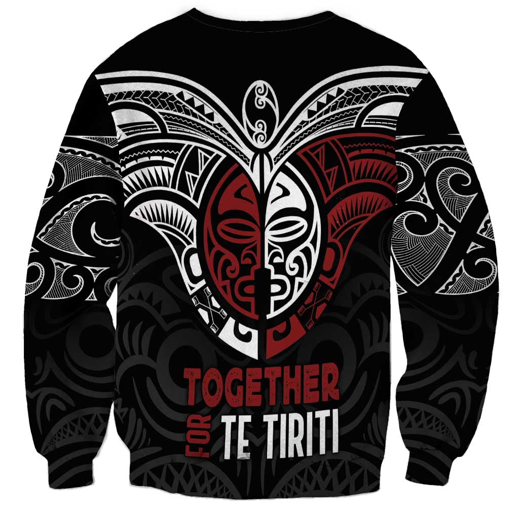 Maori Hongi Toitu Te Tiriti Sweatshirt Tangata Tiriti Stand With Tangata Whenua LT7 - Polynesian Pride