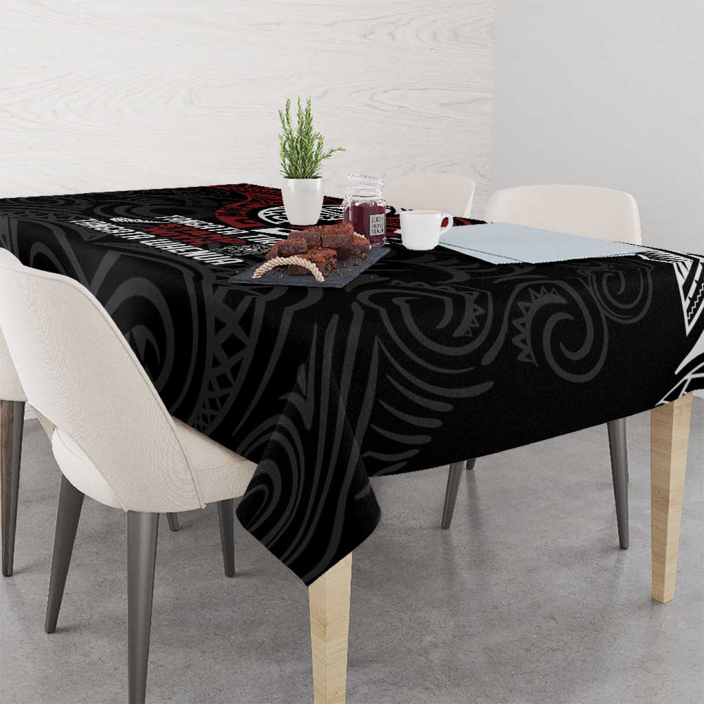Maori Hongi Toitu Te Tiriti Tablecloth Tangata Tiriti Stand With Tangata Whenua LT7 - Polynesian Pride