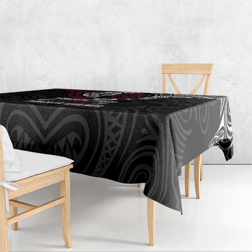 Maori Hongi Toitu Te Tiriti Tablecloth Tangata Tiriti Stand With Tangata Whenua LT7 - Polynesian Pride