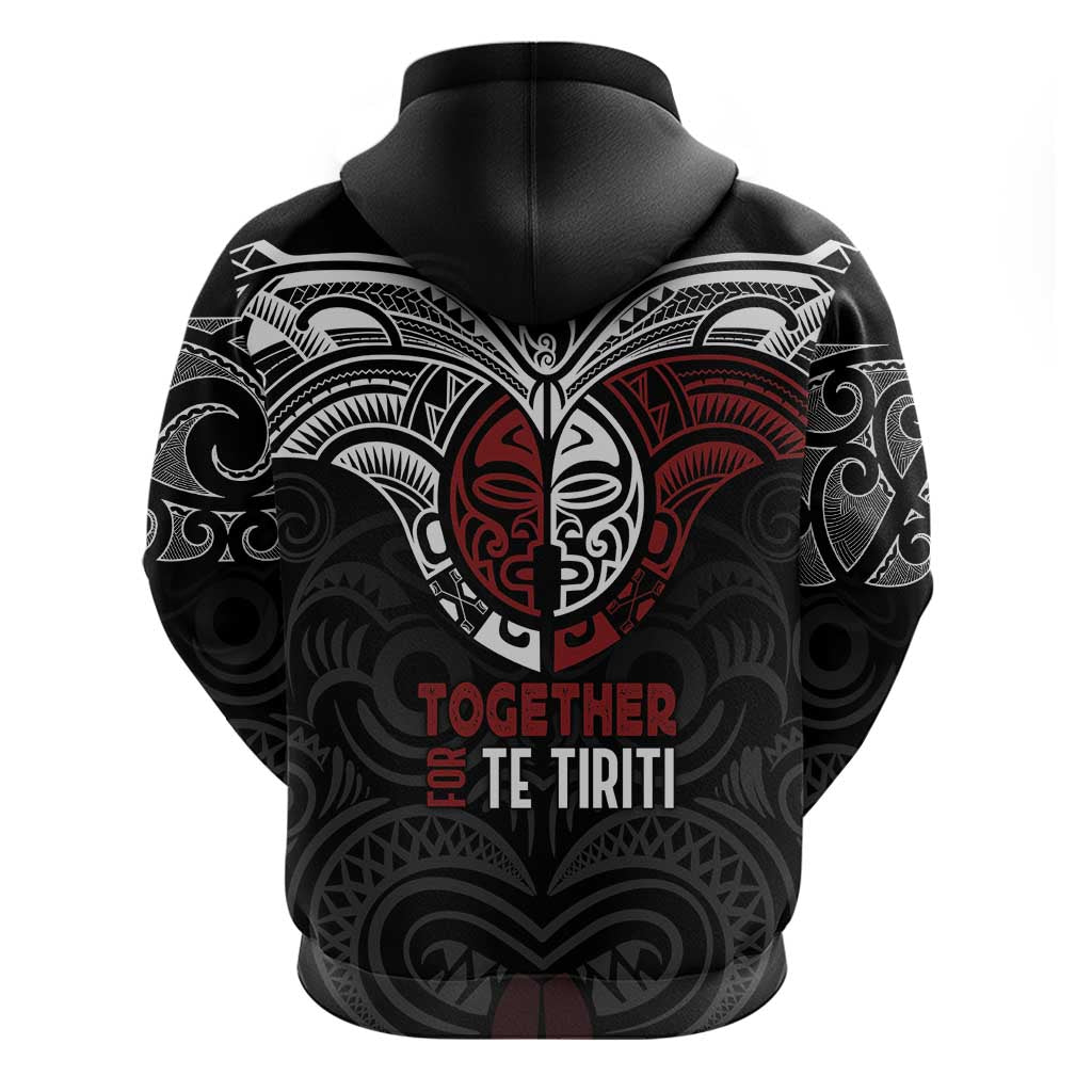 Maori Hongi Toitu Te Tiriti Zip Hoodie Tangata Tiriti Stand With Tangata Whenua
