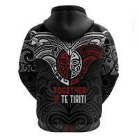 Maori Hongi Toitu Te Tiriti Zip Hoodie Tangata Tiriti Stand With Tangata Whenua