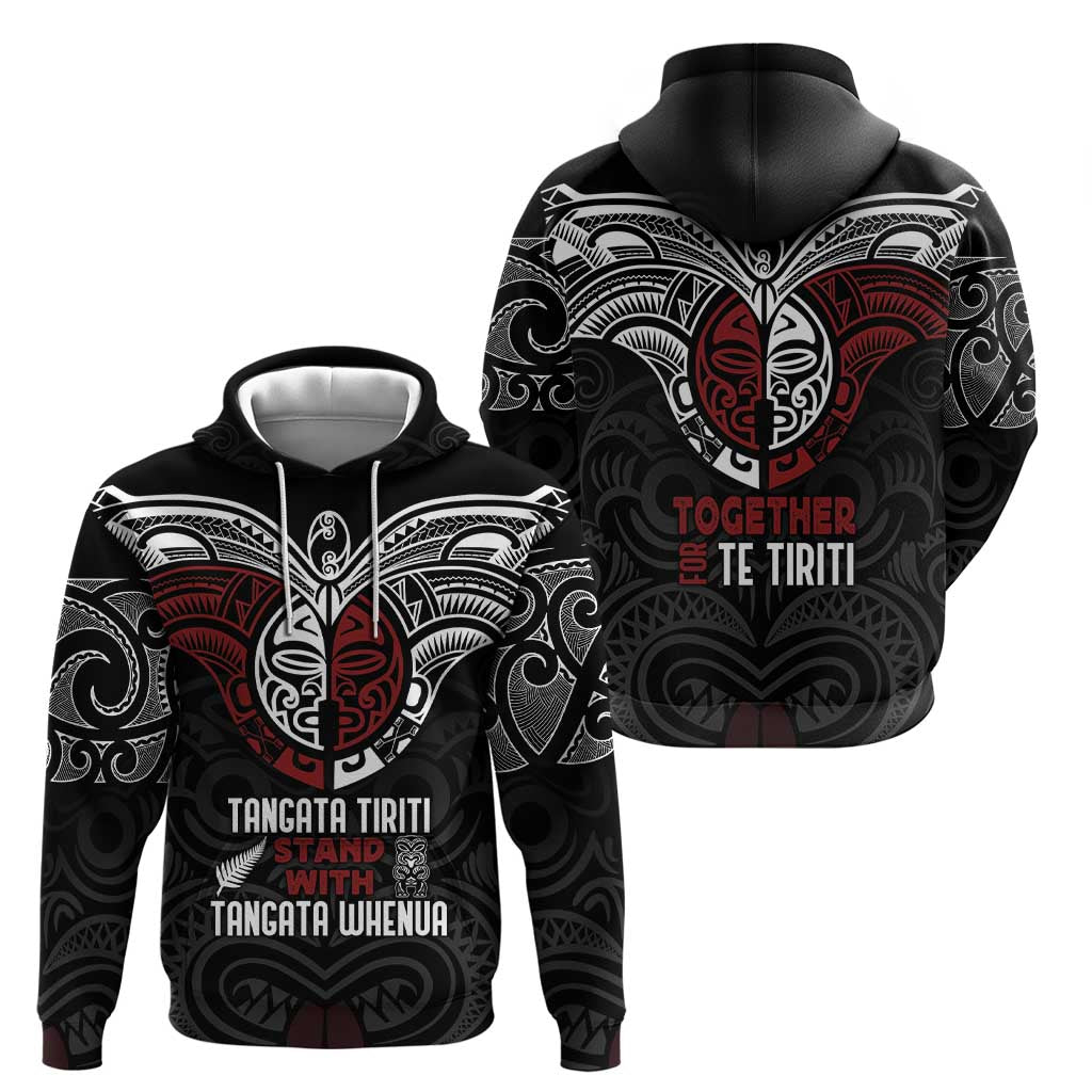 Maori Hongi Toitu Te Tiriti Zip Hoodie Tangata Tiriti Stand With Tangata Whenua