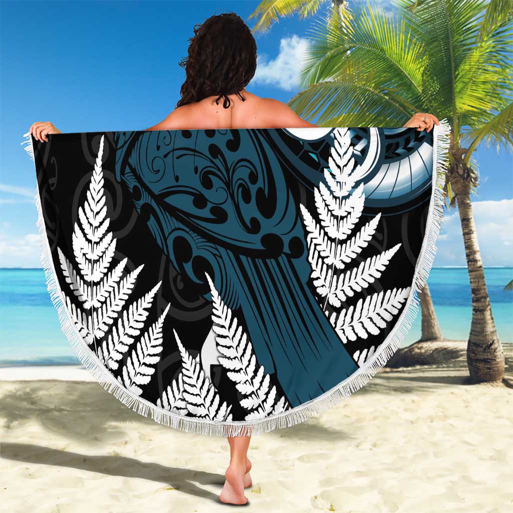 New Zealand Tui Bird Beach Blanket Maori Kowhaiwhai LT7 - Polynesian Pride