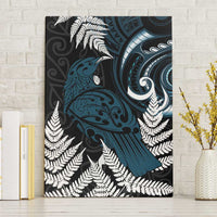 New Zealand Tui Bird Canvas Wall Art Maori Kowhaiwhai LT7 Without Frame Teal - Polynesian Pride