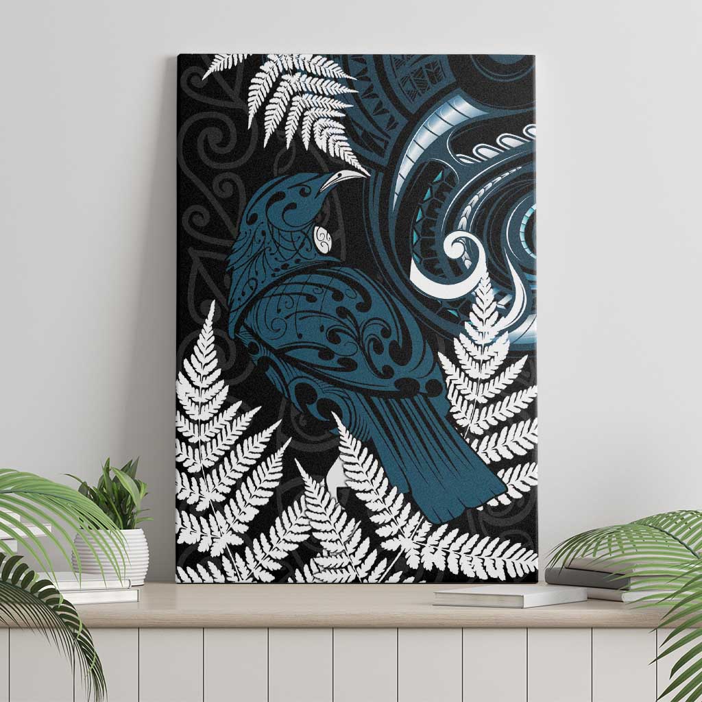 New Zealand Tui Bird Canvas Wall Art Maori Kowhaiwhai LT7 - Polynesian Pride
