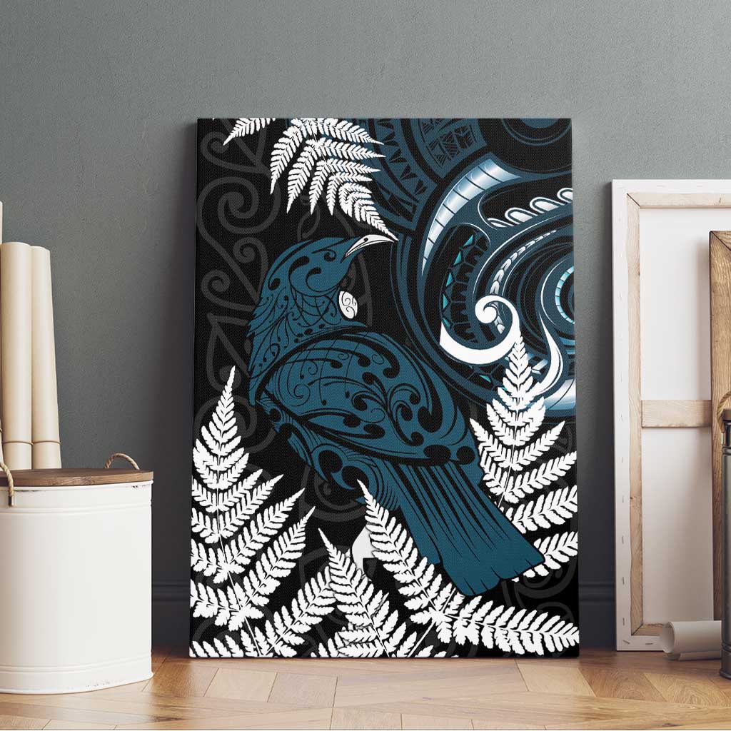New Zealand Tui Bird Canvas Wall Art Maori Kowhaiwhai LT7 - Polynesian Pride