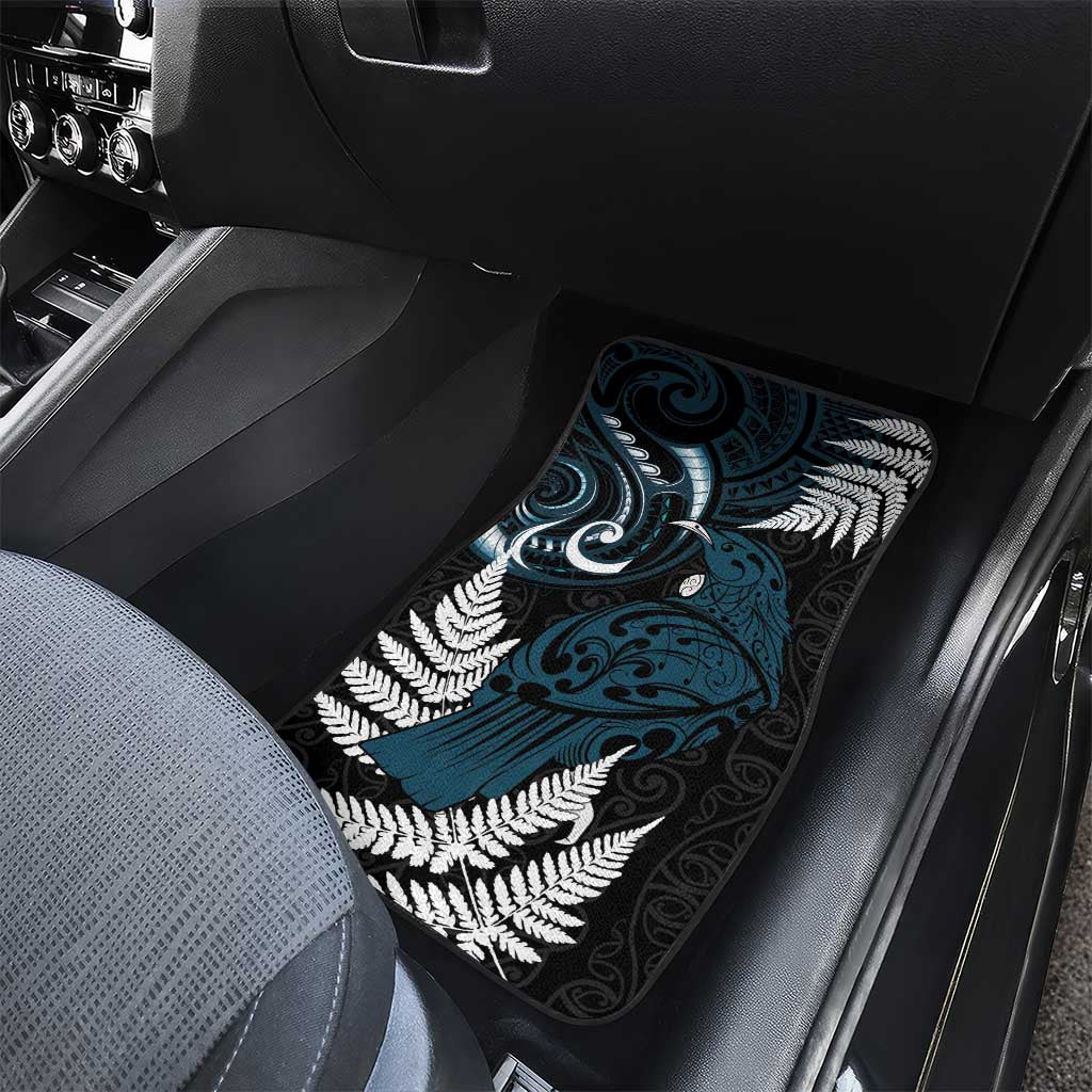 New Zealand Tui Bird Car Mats Maori Kowhaiwhai LT7 - Polynesian Pride