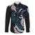 New Zealand Tui Bird Family Matching Long Sleeve Bodycon Dress and Hawaiian Shirt Maori Kowhaiwhai