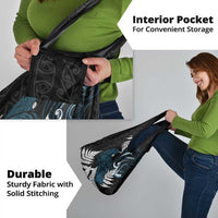 New Zealand Tui Bird Grocery Bag Maori Kowhaiwhai