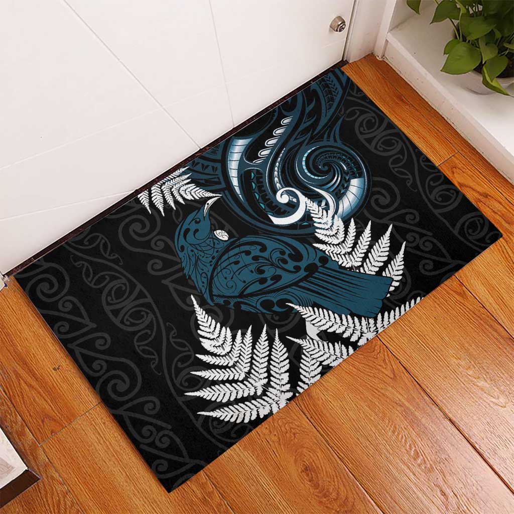 New Zealand Tui Bird Rubber Doormat Maori Kowhaiwhai LT7 - Polynesian Pride