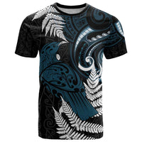New Zealand Tui Bird T Shirt Maori Kowhaiwhai LT7 Teal - Polynesian Pride