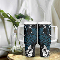 New Zealand Tui Bird Tumbler With Handle Maori Kowhaiwhai LT7 - Polynesian Pride