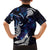 New Zealand Maori Matariki Family Matching Off The Shoulder Long Sleeve Dress and Hawaiian Shirt Tui Bird Galaxy