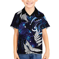 New Zealand Maori Matariki Family Matching Puletasi and Hawaiian Shirt Tui Bird Galaxy