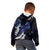 New Zealand Maori Matariki Kid Hoodie Tui Bird Galaxy