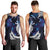 New Zealand Maori Matariki Men Tank Top Tui Bird Galaxy