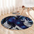 New Zealand Maori Matariki Round Carpet Tui Bird Galaxy