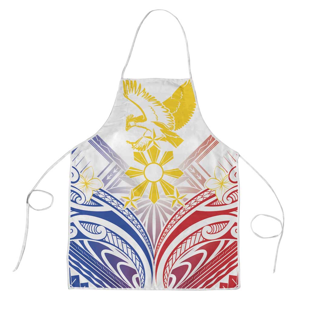 Philippines Tribal Sun Apron Hunting Eagle LT7 White - Polynesian Pride
