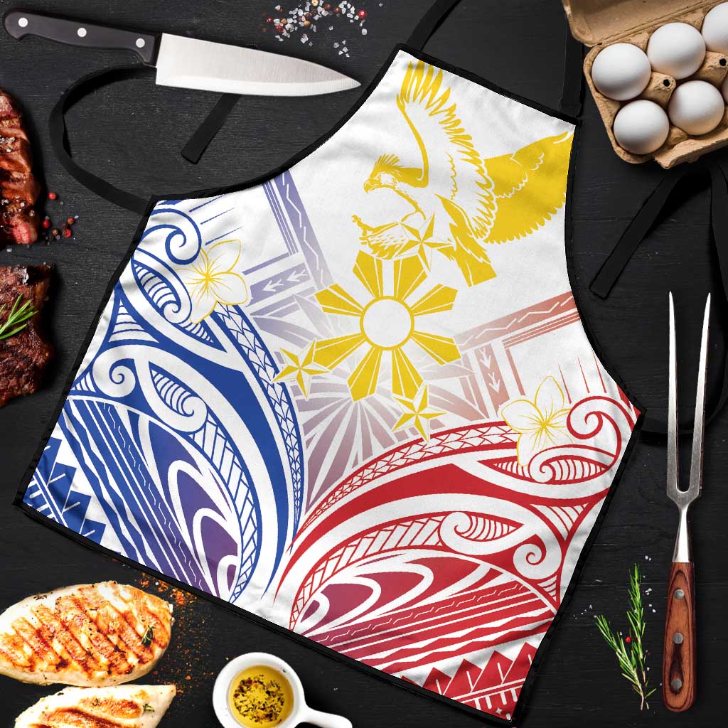 Philippines Tribal Sun Apron Hunting Eagle LT7 White - Polynesian Pride