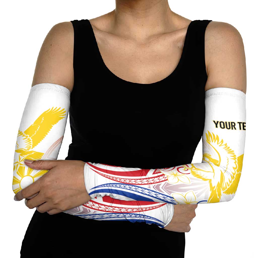 Philippines Tribal Sun Personalized Arm Sleeves Hunting Eagle LT7 - Polynesian Pride