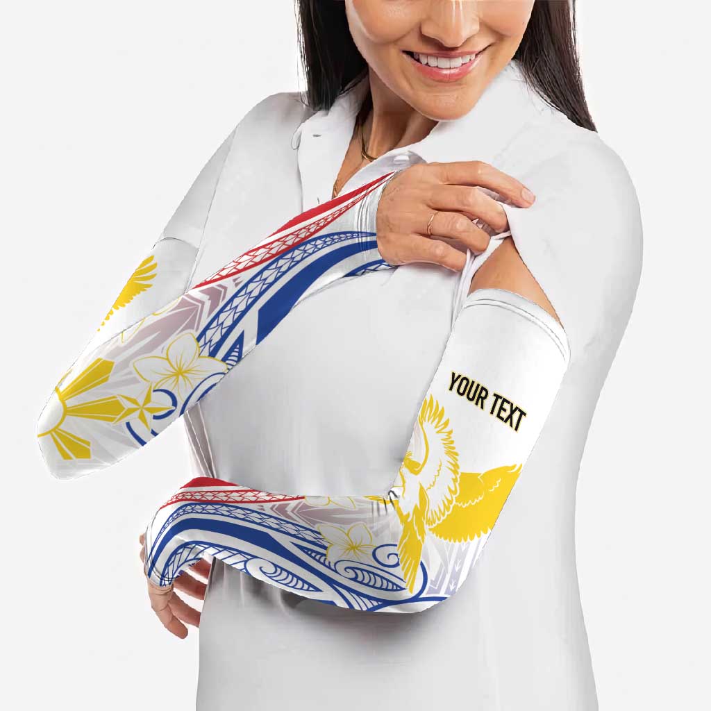 Philippines Tribal Sun Personalized Arm Sleeves Hunting Eagle LT7 - Polynesian Pride