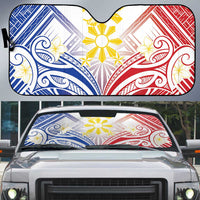 Philippines Tribal Sun Auto Sun Shade Hunting Eagle LT7 White - Polynesian Pride