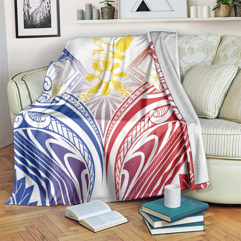 Philippines Tribal Sun Blanket Hunting Eagle LT7 White - Polynesian Pride