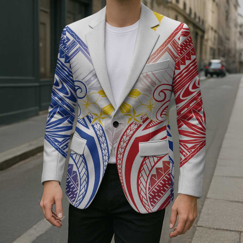 Philippines Tribal Sun Personalized Blazer Hunting Eagle LT7 - Polynesian Pride