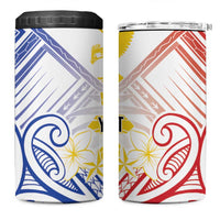 Philippines Tribal Sun Personalized 4 in 1 Can Cooler Tumbler Hunting Eagle LT7 One Size: 16 oz White - Polynesian Pride