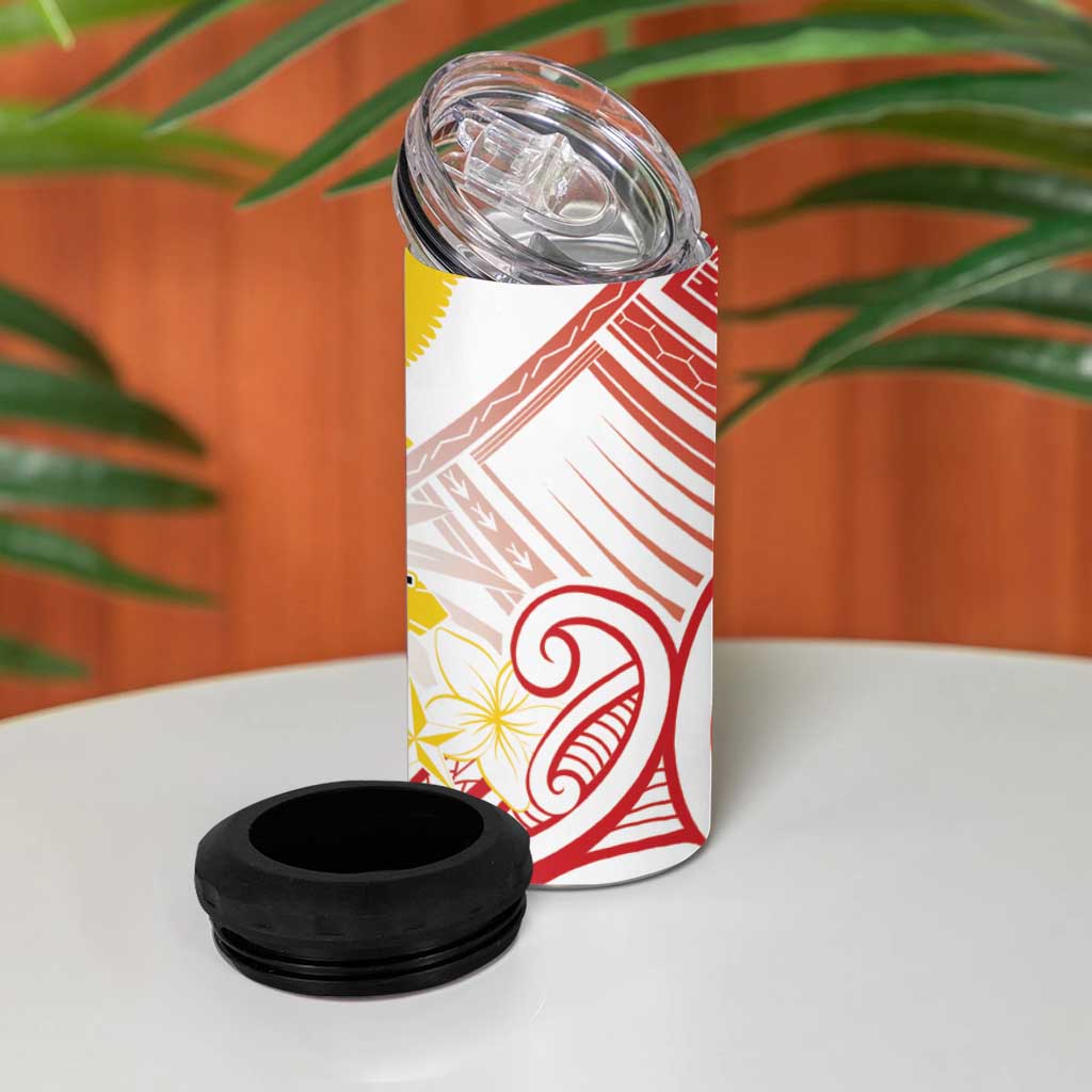 Philippines Tribal Sun Personalized 4 in 1 Can Cooler Tumbler Hunting Eagle LT7 - Polynesian Pride