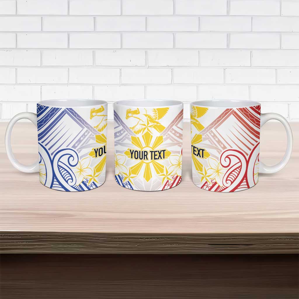 Philippines Tribal Sun Personalized Ceramic Mug Hunting Eagle LT7 - Polynesian Pride