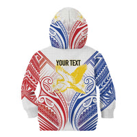 Philippines Tribal Sun Personalized Kid Hoodie Hunting Eagle LT7 - Polynesian Pride