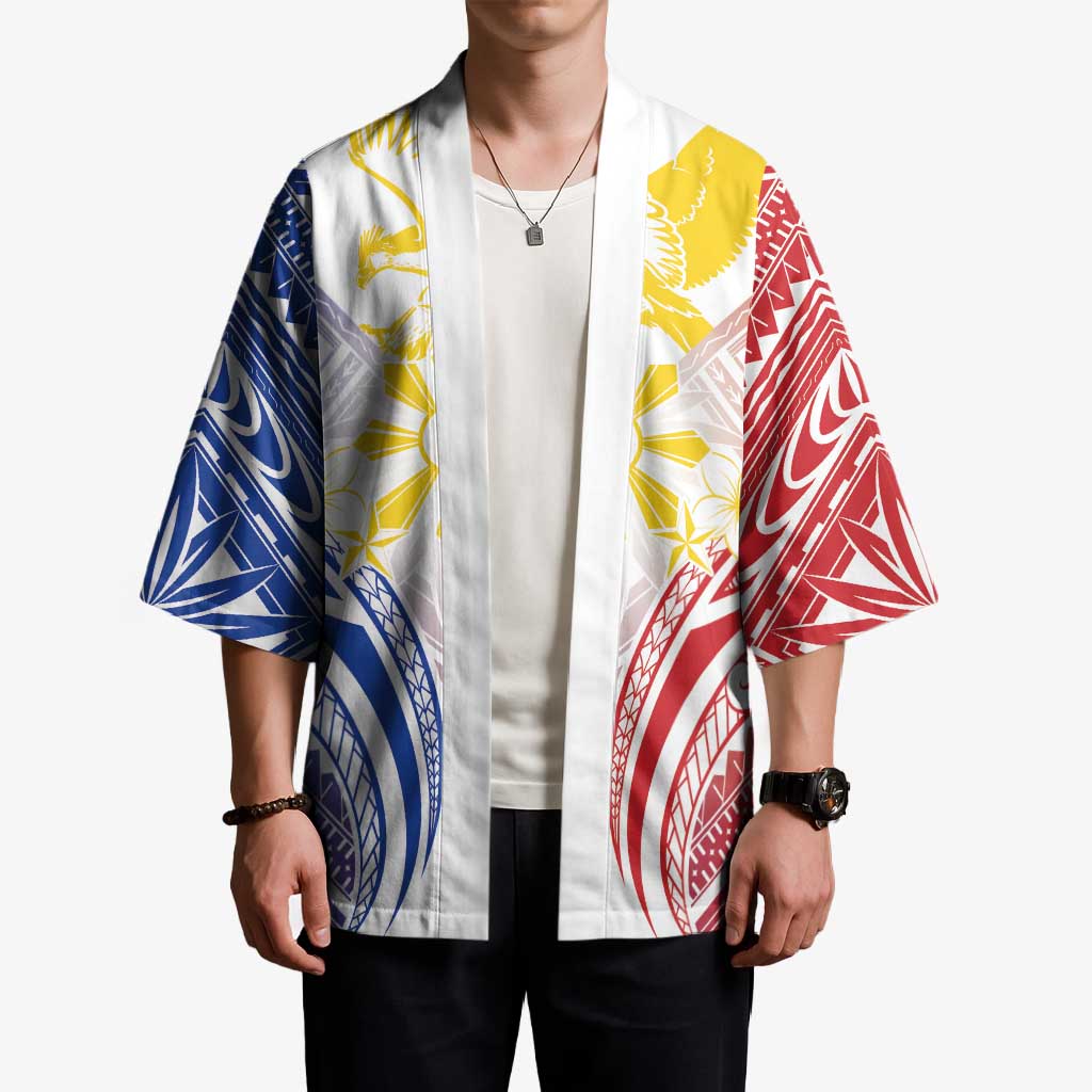 Philippines Tribal Sun Personalized Kimono Hunting Eagle LT7 - Polynesian Pride