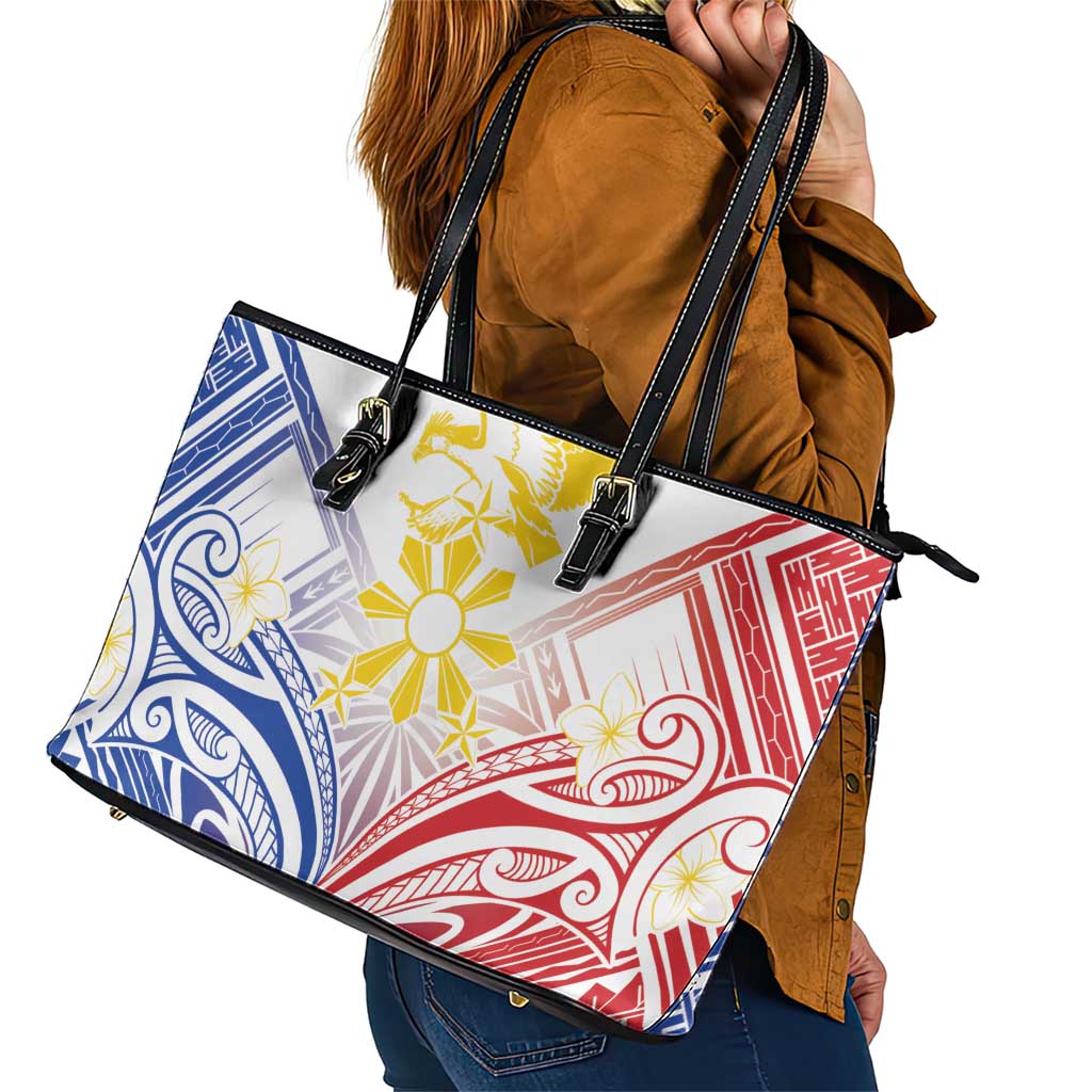 Philippines Tribal Sun Leather Tote Bag Hunting Eagle LT7 - Polynesian Pride