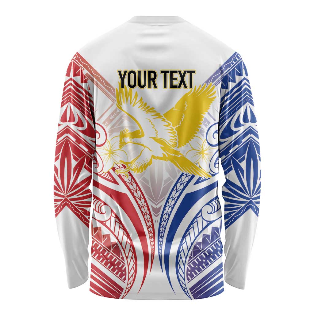 Philippines Tribal Sun Personalized Long Sleeve Shirt Hunting Eagle LT7 - Polynesian Pride