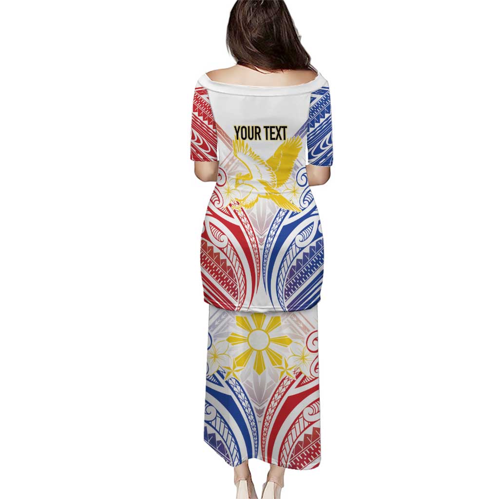 Philippines Tribal Sun Personalized Puletasi Hunting Eagle LT7 - Polynesian Pride
