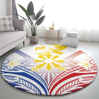 Philippines Tribal Sun Round Carpet Hunting Eagle
