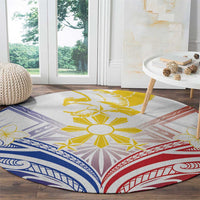 Philippines Tribal Sun Round Carpet Hunting Eagle
