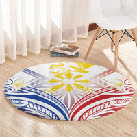 Philippines Tribal Sun Round Carpet Hunting Eagle