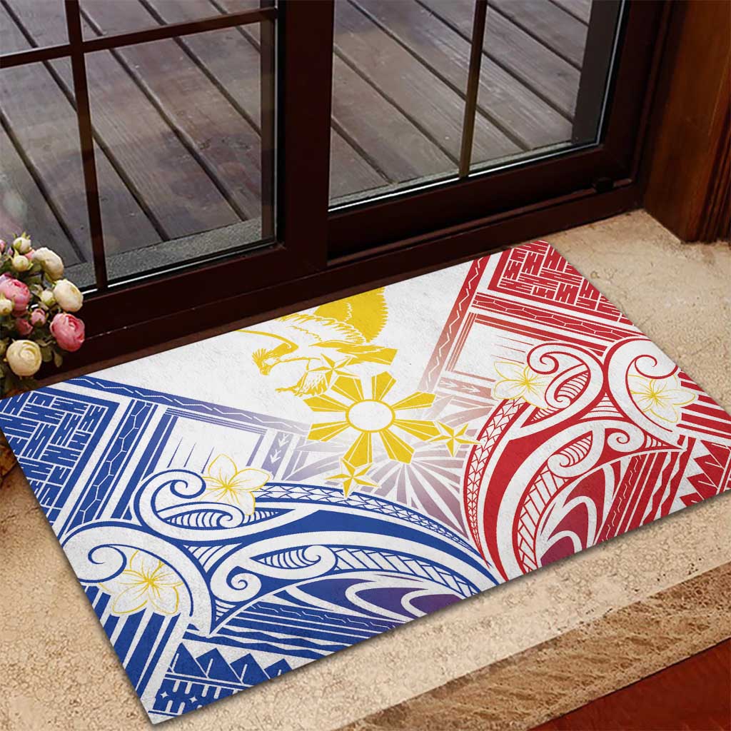 Philippines Tribal Sun Rubber Doormat Hunting Eagle LT7 - Polynesian Pride
