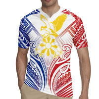 Philippines Tribal Sun Personalized Rugby Jersey Hunting Eagle LT7 - Polynesian Pride