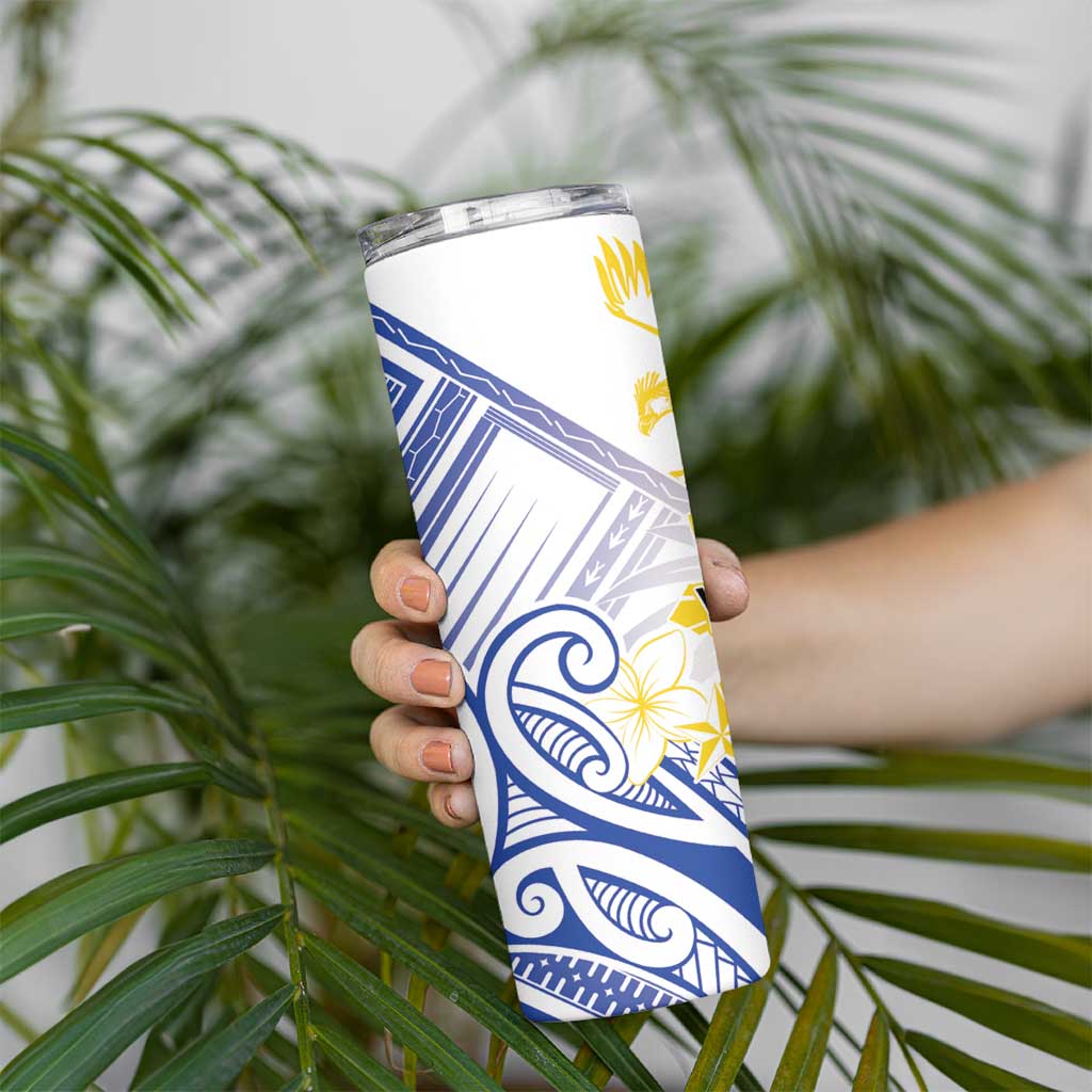 Philippines Tribal Sun Personalized Skinny Tumbler Hunting Eagle LT7 - Polynesian Pride