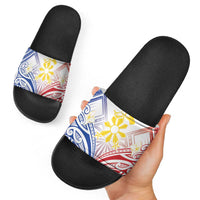 Philippines Tribal Sun Slide Sandals Hunting Eagle LT7 - Polynesian Pride